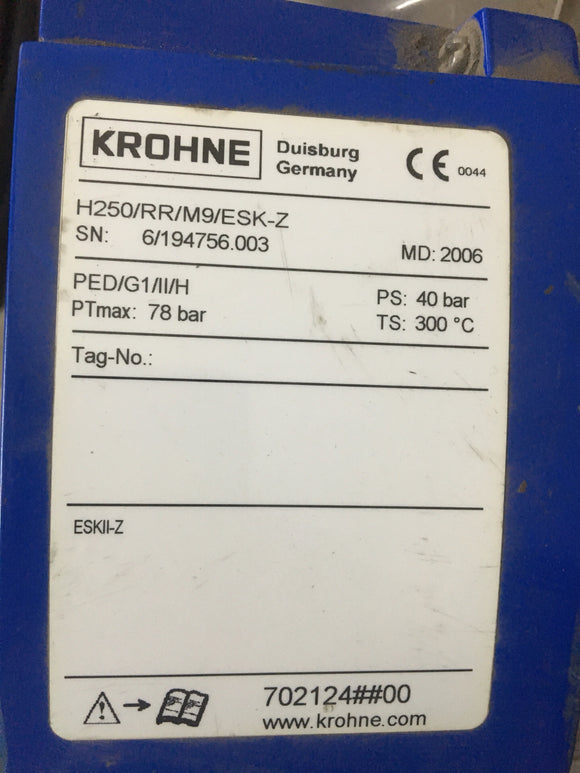 KROHNE H250/RR/M9/ESK-Z USED