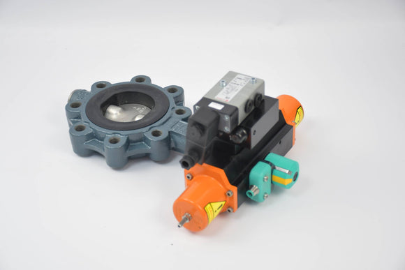 Ebro Armaturen Pneumatischer Antrieb EB5.1 SYS 60 inkl. Anflanschklappe Z014-A