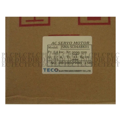 NEW Teco SMA-SC04ABK01 JSMASC04ABK01 AC Servo Motor