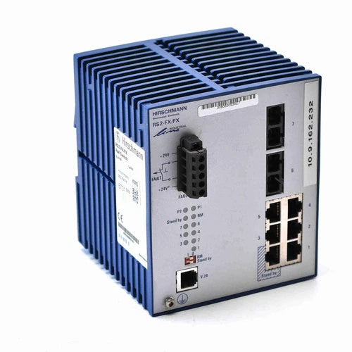 Hirschmann RS2-FX/FX Industrial Line Rail Switch 24vdc -used-