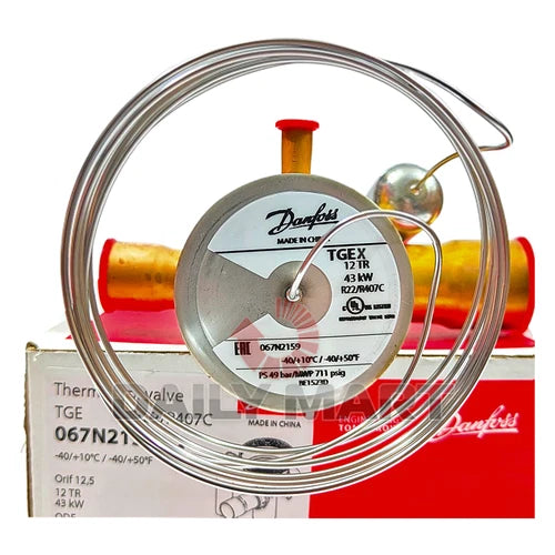 New In Box Danfoss TGEX12 TR 067N2159 Thermostatic Expansion Valve 43KW