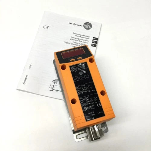 IFM SQ0500 Water Flow Meter Monitor, 10bar, 1-200mL/min, 19-30VDC, PNP, 4-20mA
