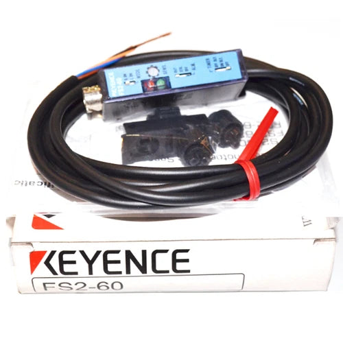 KEYENCE FS2-60 (FS260) FIBER AMPLIFIER CABLE TYPE OPTIC SENSOR NEW