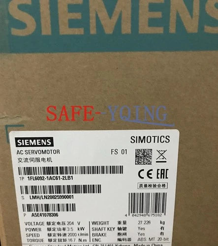 1PC NEW SIEMENS Servo Motor 1FL6092-1AC61-2LB1