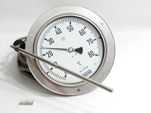 Wika Gasdruck-Thermometer 0¡­80¡ãC Gas System IP65 Kl.1 / Top Zustand