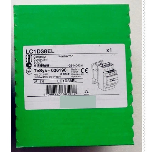 New Schneider LC1D38EL Contactor LC1D38EL 38A 48VDC Free shipping US Free TAX