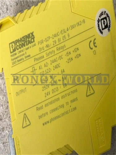 ONE Phoenix Contact 2981059 Safety Relay PSR-SCP-24UC/ESL4/3X1/1X2/B NEW