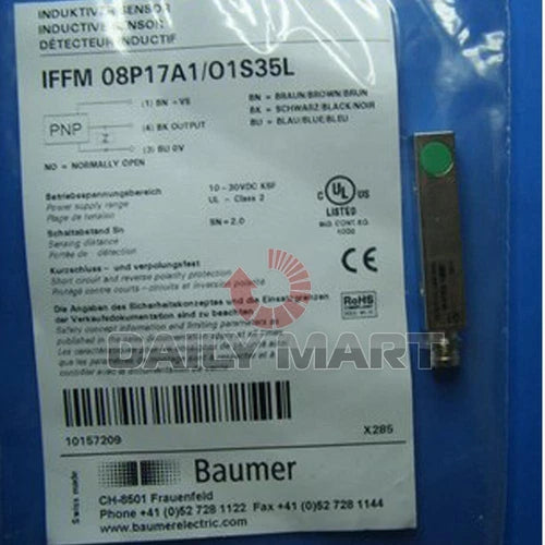 BAUMER NEW IFFM 08P17A1/01S35L PLC INDUCTIVE PROXIMITY SWITCH