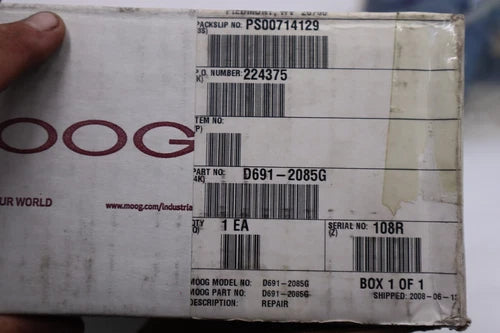 MOOG D691-2085G UNMP TYPE 030FBAAAVVS2N STOCK L-294
Opens in a new window or tab