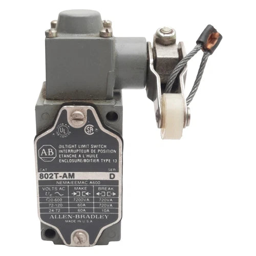 Allen Bradley 802T-AM Oiltight Limit Switch, 2-Circuit 1N.O + 1N.C., 10A 600VAC