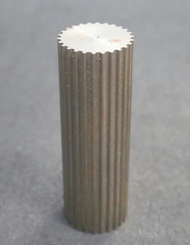 Stahl Zahnwelle S5M-26 Profil: S5M 26 Z?hne Gesamtl?nge verzahnt 121mm