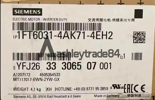 1PCS NEW SIEMENS SERVO MOTOR 1FT6031-4AK71-4EH2