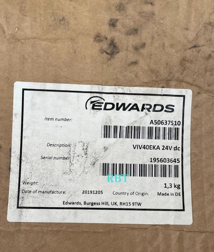 EDWARDS A50637510 VIV40EKA Vacuum valve Brand New fedex or DHL