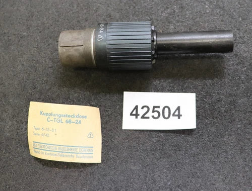 VEB EBD DORFHAIN Kupplungssteckdose C-TGL 68-24 Type 6-12-B1 Serie 6/45