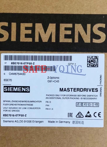 1PCS NEW SIEMENS MAIN DRIVE 6SE7016-0TP50-Z Z=G91+C43