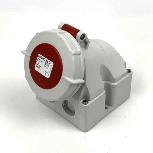 MENNEKES Wandsteckdose Typ:9142 Kunststoff 5-pol. rot/wei?, 16A-6h, IP67, unused