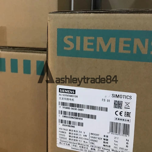 1PC NEW SIEMENS Servo Motor 1FL6092-1AC61-2AB1