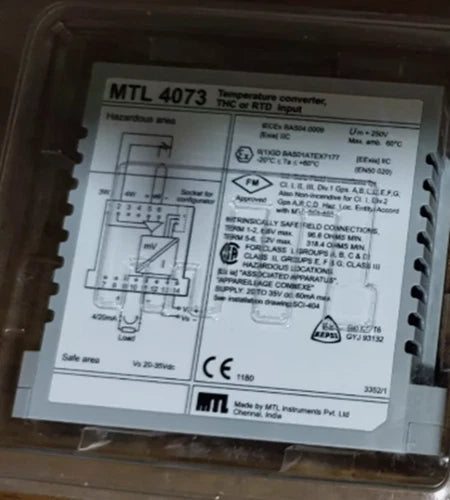 NEW MTL MTL-4073 Safety Barrier