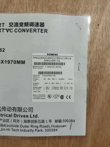 6SE7031-8EF60 1PC NEW Sealed Siemens SIMOVERT VC CONVERTER 6SE7031-8EF60 IPCS