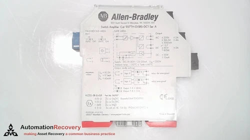 ALLEN BRADLEY 937TH-DISRS-DC1 SER A, INTRINSIC SAFETY ISOLATOR, NEW* #317167