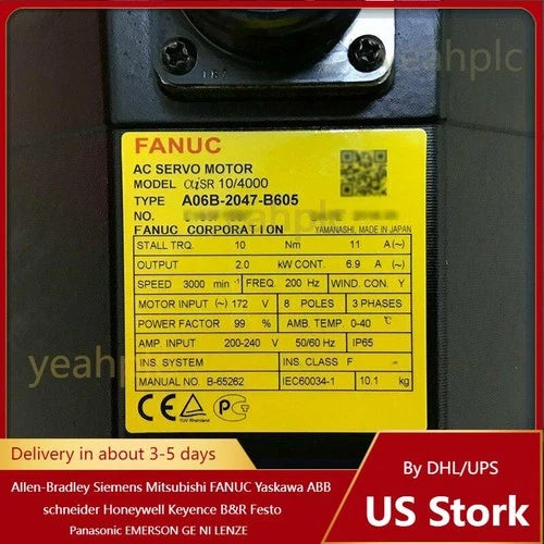 1PC Fanuc A06B-2047-B605 SERVO MOTOR New A06B2047B605 Fast Shipping