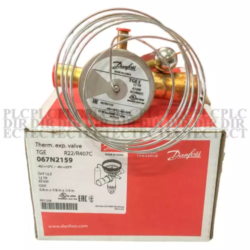 New Danfoss TGEX12 TR 067N2159 Thermostatic Expansion Valve 43KW