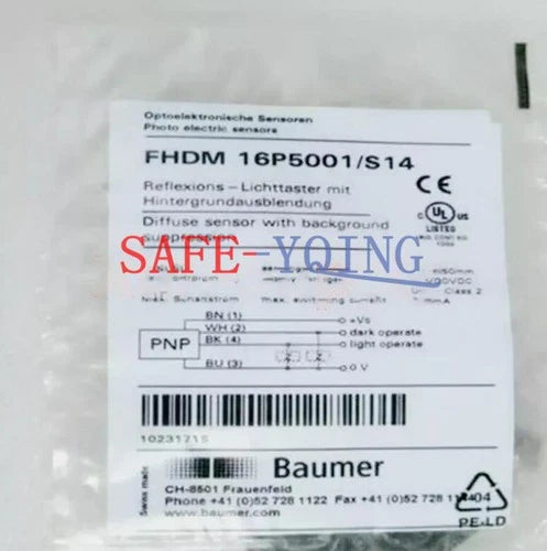 ONE NEW BAUMER FHDM 16P5001/S14 FHDM16P5001S14 Sensor