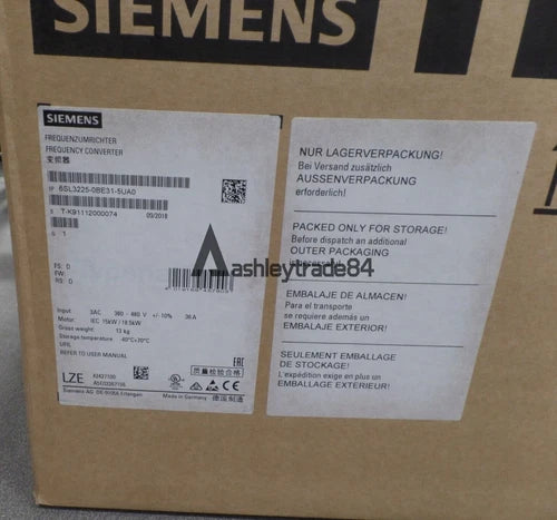 SIEMENS 6SL3225-0BE31-5UA0  15KW  PM250 Series G120 Power Module New