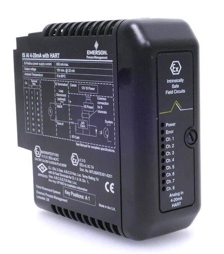 Emerson Fisher-Rosemount Delta V IS Analog Input | Rev. H | KJ3102X1-BA1