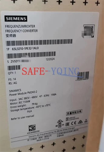 1PCS NEW Siemens Inverter power module 6SL3210-1PE32-1AL0 6SL3 210-1PE32-1AL0