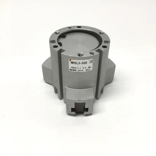 SMC MHSL3-50D Parallel Pneumatic Air Gripper, 3-Finger, 50mm Bore, 187N Force
