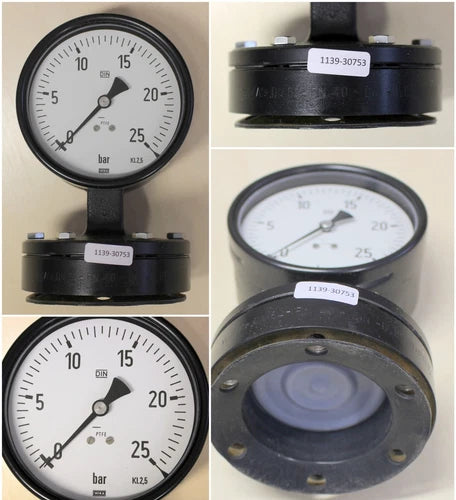 WIKA Pr?zisionsmanometer 452.12.100 - 0-25bar - Kl. 2,5 - Anschluss DN64-PN40
