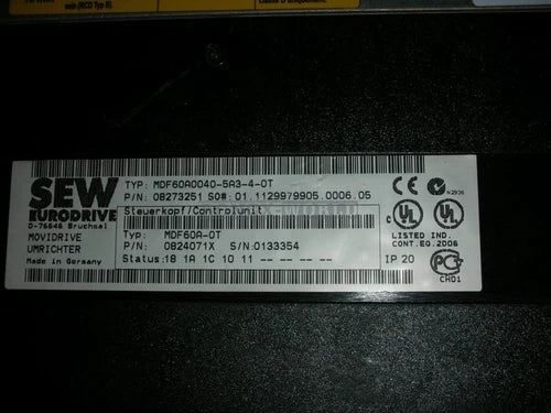 1pcs Used SEW MDF60A0040-5A3-4-0T TESTED