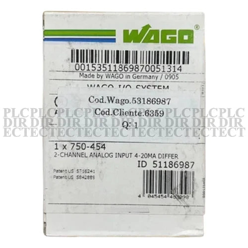 New WAGO 750-454 I/O Module
