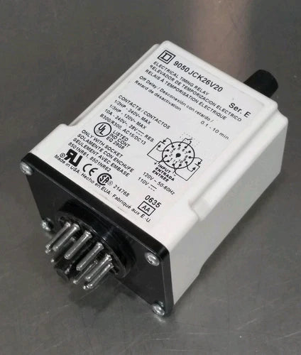 Square D 9050JCK26V20 Ser E Timing Relay Off Delay 0.1 - 10 min          Loc4E40