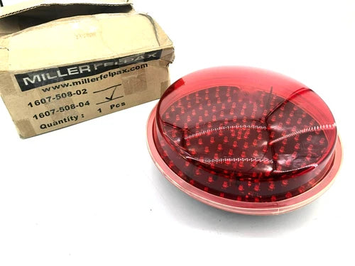 New Miller Felpax 1607-508-04 Railroad Crossing Light Red 12 Inch LED