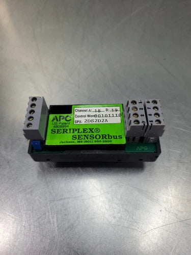 APC SERIPLEX SENSORbus Channel A:18, B:19 (SPX-2DS2D2A) Control Bus.       4E-35