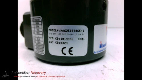 DYNAPAR HA62505006541 SHAFTED ENCODER 10P 5-26VDC 80MA 1-2540PPR, NEW* #195692