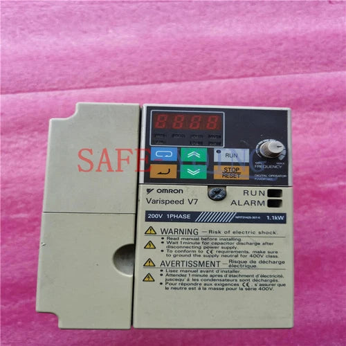 One Yaskawa inverter CIMR-V7AZB0P7