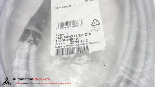 PHOENIX CONTACT FLK 50/4X14/EZ-DR/100/KONFEK, SYSTEM CABLE, 2296692, NEW #332682