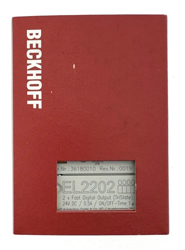Beckhoff EL2202 EtherCAT - 2 canais-sa¨ªda anal¨®gica - EL2202 - NOVO