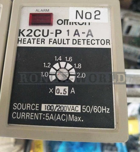 ONE Used Omron Heater Element Burnout Fault Detector K2CU-P1A-A