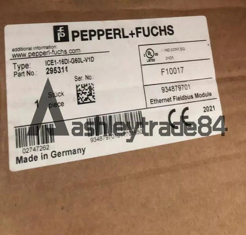 1PCS New Pepperl+Fuchs 295311 Ethernet module ICE1-16DI-G60L-V1D