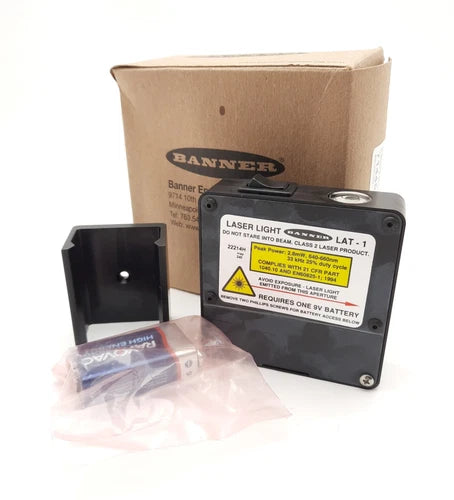 Banner LAT-1 Laser Alignment Tool Class 2 Laser Visible Red 640-660nm, 2.8 mW