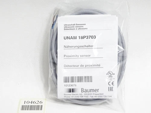 Baumer UNAM 18P3703 10123678 Ultraschall N?herungsschalter / Neu OVP