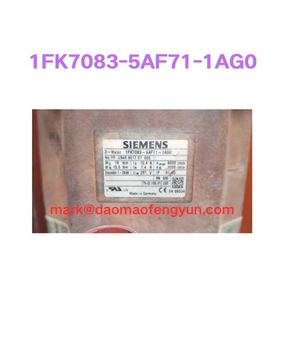 1FK7083-5AF71-1AG0 Used SIMOTICS S synchronous servo motor 1FK7 Compact 16 Nm