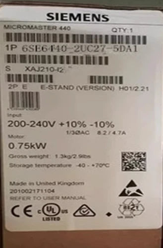 NEW SIEMENS 6SE6440-2UC27-5DA1 6SE6 440-2UC27-5DA1