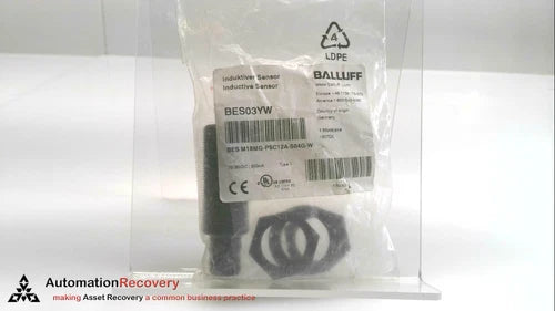BALLUFF BES03YW WELD-IMMUNE INDUCTIVE SENSOR,  BES M18MG-PSC12A-S04G-W,  #278999
