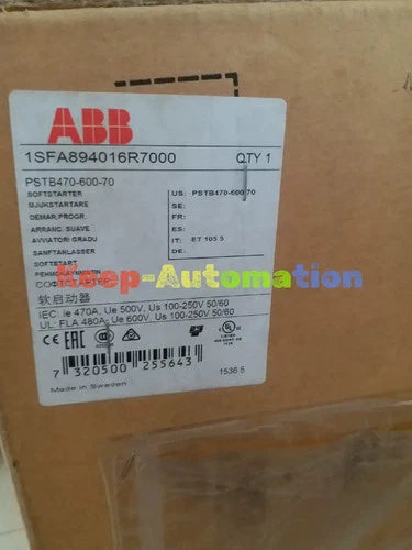 ABB Soft Starter PSTB470-600-70 1SFA894016R7000