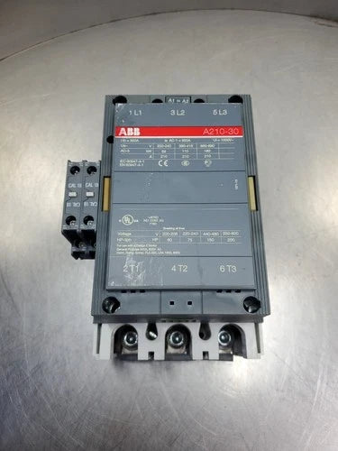 ABB A210-30 3-Phase 200HP Contactor w/CAL18-11 Relay.                      1D-23